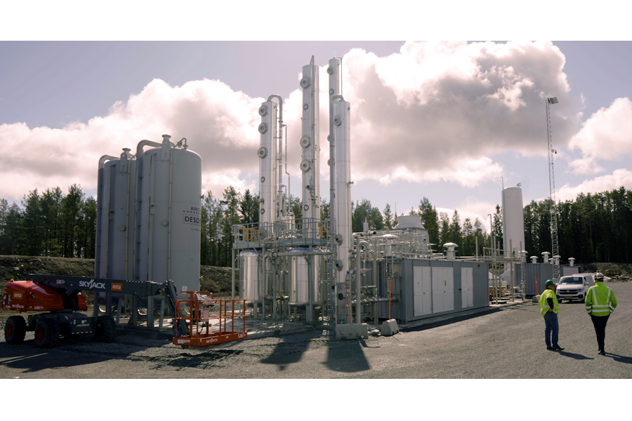 New upgrading and liquefaction plant in Sweden