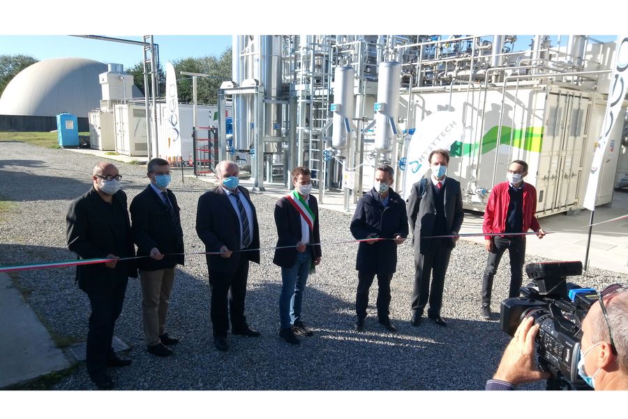 Inauguration of  the new biomethane plant